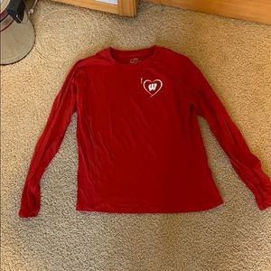 Wisconsin badger graphic long sleeve